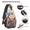 VTCTOASY Sling Bag for Women Men Crossbody Bag Small Sling Backpack Native American Dream Catcher Chest Bag Hiking Daypack view 3