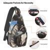 VTCTOASY Sling Bag for Women Men Crossbody Bag Small Sling Backpack Skunk Chest Bag Hiking Daypack view 3