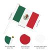 Joisbs Mexico Flag Vibrant Double-Sided Handheld Flags 5.5x8.3in: Celebrate Election Day with Style! Pack of 10 - Order Now! view 2