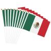 Joisbs Mexico Flag Vibrant Double-Sided Handheld Flags 5.5x8.3in: Celebrate Election Day with Style! Pack of 10 - Order Now! view 4