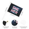 Joisbs She Her Trans Pride Vibrant Double-Sided Handheld Flags 5.5x8.3in: Celebrate Election Day with Style! Pack of 10 - Order Now! view 2