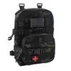 Tactical Mini Molle Hydration Pack,tactifans Outdoor Molle Hydration Carrier with IFAK Pouch&US Flag&Med Patch,Hydropack for 2L Water Bladder Molle Vest Backpack Accessory (BCP) view 1