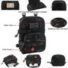 Tactical Mini Molle Hydration Pack,tactifans Outdoor Molle Hydration Carrier with IFAK Pouch&US Flag&Med Patch,Hydropack for 2L Water Bladder Molle Vest Backpack Accessory (BCP) view 3
