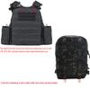 Tactical Mini Molle Hydration Pack,tactifans Outdoor Molle Hydration Carrier with IFAK Pouch&US Flag&Med Patch,Hydropack for 2L Water Bladder Molle Vest Backpack Accessory (BCP) view 4