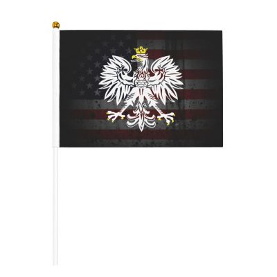 Joisbs Polish Eagle Polska Vibrant Double-Sided Handheld Flags 5.5x8.3in: Celebrate Election Day with Style! Pack of 10 - Order Now!
