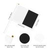 Joisbs Half White Half Black Vibrant Double-Sided Handheld Flags 5.5x8.3in: Celebrate Election Day with Style! Pack of 10 - Order Now! view 2