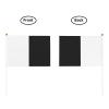 Joisbs Half White Half Black Vibrant Double-Sided Handheld Flags 5.5x8.3in: Celebrate Election Day with Style! Pack of 10 - Order Now! view 3
