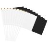 Joisbs Half White Half Black Vibrant Double-Sided Handheld Flags 5.5x8.3in: Celebrate Election Day with Style! Pack of 10 - Order Now! view 4