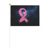 Joisbs Breast Cancer Awareness Vibrant Double-Sided Handheld Flags 5.5x8.3in: Celebrate Election Day with Style! Pack of 10 - Order Now! view 1