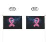 Joisbs Breast Cancer Awareness Vibrant Double-Sided Handheld Flags 5.5x8.3in: Celebrate Election Day with Style! Pack of 10 - Order Now! view 3