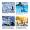Vomeko Underwater Swim Training System,Swim Resistance Training Device,Pool Swim Resistance Machine G2 Female Thread 12V Lamp Pool Counter Current Surfing Device Swimming Trainer view 2