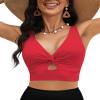 LookbookStore Womens Bathing Suits Swimsuit Tops for Women Red Bathing Suit Travel Outfits for Women Cruise Attire Suit Plus Size Size XX-Large 20 22 view 1