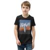 F-14 Fighter Jet Art USAF Military Aviation Pilots Combat Aircraft Aerospace F14 Youth Short Sleeve T-Shirt view 1
