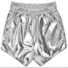 iscream Big Girls Shiny Metallic Sporty Short Collection - Silver Large (14) view 1