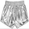 iscream Big Girls Shiny Metallic Sporty Short Collection - Silver Large (14) view 4