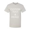 Personalized T-Shirt with Custom Images or Text, Various Sizes and Colors (US, Alpha, XX-Large, Regular, Regular, Ice Grey) view 1