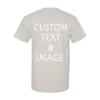 Personalized T-Shirt with Custom Images or Text, Various Sizes and Colors (US, Alpha, XX-Large, Regular, Regular, Ice Grey) view 2