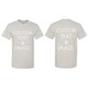 Personalized T-Shirt with Custom Images or Text, Various Sizes and Colors (US, Alpha, XX-Large, Regular, Regular, Ice Grey) view 3