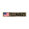 Heat Fused Custom Name Tape Patches w/Flag Image - All 50 States + American Flags | Tactical ID Police Patch for Vest, Backpack, Duty Bag, K9 Dog Harness, Morale | Hook & Loop Patch (Multicam) view 1