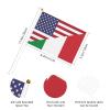 Joisbs America Italy Friendship Flag Vibrant Double-Sided Handheld Flags 5.5x8.3in: Celebrate Election Day with Style! Pack of 10 - Order Now! view 2