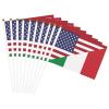 Joisbs America Italy Friendship Flag Vibrant Double-Sided Handheld Flags 5.5x8.3in: Celebrate Election Day with Style! Pack of 10 - Order Now! view 4
