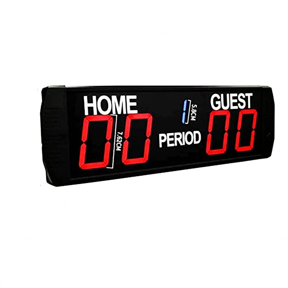 iumLeap 61cm Led Electronic Indoor Basketball/Football Game Scoreboard Volleyball Game Ir Remote Control Digital Table Scoreboard Wall-Mounted Professional Score Clock Score Keeper