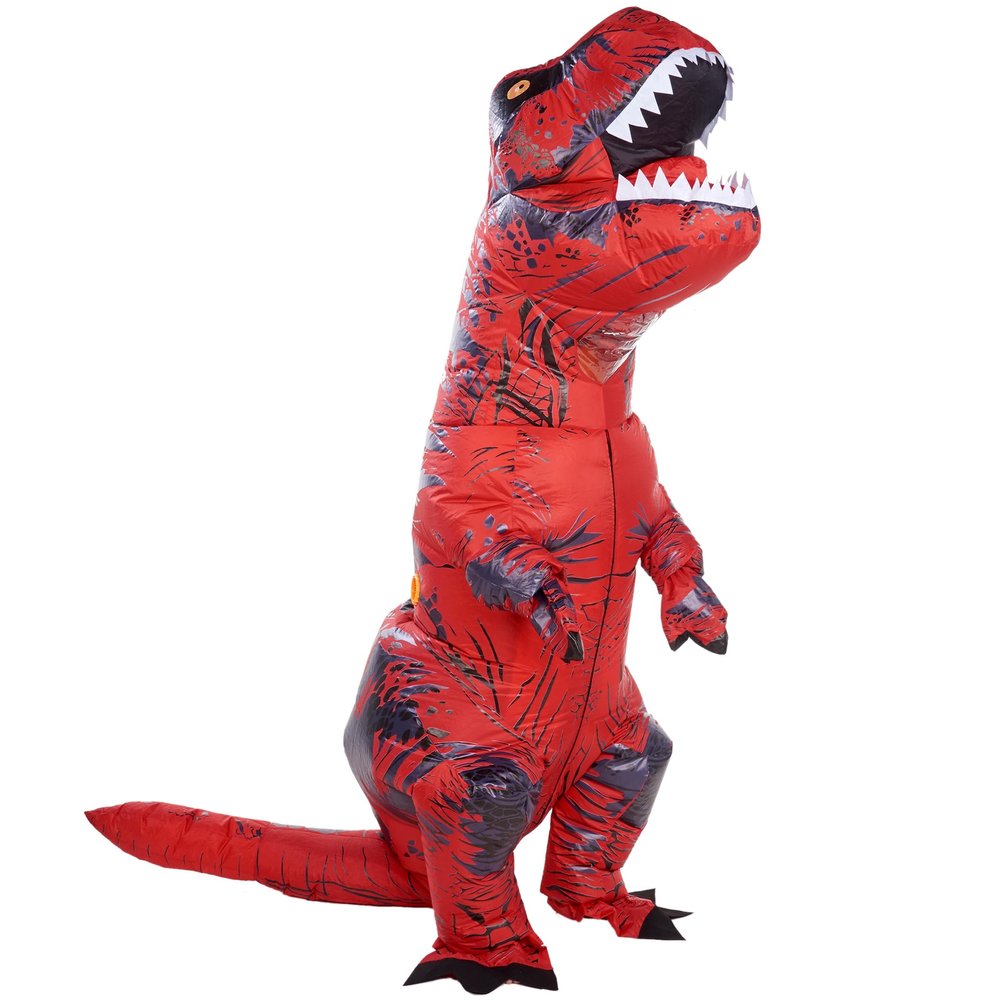 ATDAWN Inflatable Dinosaur Costume for Kids, Blow Up Trex Dinosaur Costume, Halloween Costumes for Boys Girls, S