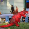 ATDAWN Inflatable Dinosaur Costume for Kids, Blow Up Trex Dinosaur Costume, Halloween Costumes for Boys Girls, S view 4