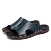 NANXIN&LOVE Mens Slide Sandals Open Toe Non-Slip Comfortable Slide Sandals Men Leather House Slippers Summer Lightweight view 1