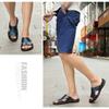 NANXIN&LOVE Mens Slide Sandals Open Toe Non-Slip Comfortable Slide Sandals Men Leather House Slippers Summer Lightweight view 4
