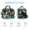 Cooler Bag Insulated Lunch Bag with Side Pocket Flock of Birds Large Grocery Bag Reusable Lunch Box for Camping Beach view 2