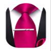 Barry.Wang Boys Tie Self-Tied Solid Color Kids Necktie and Pocket Square Set Silk Pink Tie for Age 8-14 School Uniforms view 1