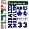 Custom Baseball Helmet Sticker Set - Includes Personalized for Baseball Bats, Softball Bats, Sports Helmets, Bat Knobs and More, Waterproof Vinyl Decals (Team (5-20 Players)) view 1