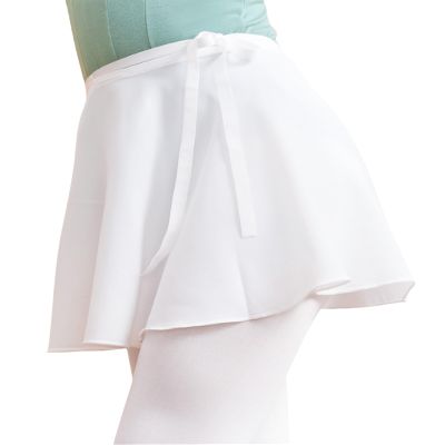 Dance Skirts for Girls, White Ballet Elastic Skirt, Sheer Chiffon Dance Skirts Over Scarf for Leotards