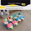 Castrap 1 Pair Training Roller Skate Kids Roller Skates Beginner Skating Shoe Double Row Roller Skate Adjustable Skate Shoe Portable Lace-Up No Shoe Removal, for Teenagers Girl & Boy (CPink,26-32) view 3