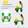 Castrap 1 Pair Training Roller Skate Kids Roller Skates Beginner Skating Shoe Double Row Roller Skate Adjustable Skate Shoe Portable Lace-Up No Shoe Removal, for Teenagers Girl & Boy (CPink,26-32) view 4