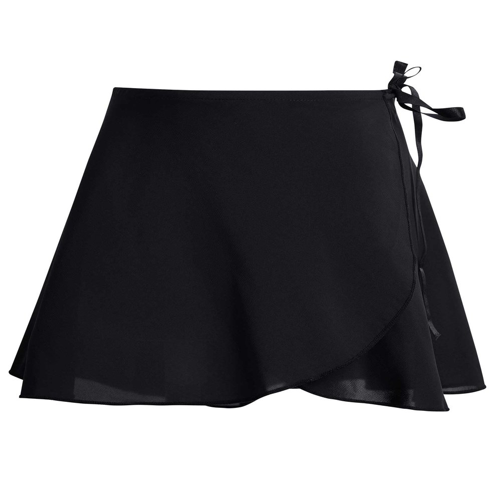 Dance Skirts for Girls, Ballet Elasti Skirt, Sheer Chiffon Dance Skirts Over Scarf for Leotards Black