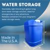 Aguaprep 5-Gallon Stackable Water Storage Containers, 5 Gallons Each w/Lids + Spigot, Easy Fill, Survial Supply Emergency Water Storage for Camping and Disaster Preparedness, RV, 30 Gallon (6 Tanks) view 3