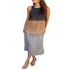 TIAFORD Women Cotton Linen Sleeveless Boho Maxi Dress Summer Casual Crewneck Slit Loose Plus Size Beach Flowy Long Shift Tank Sun Dress view 1