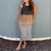 TIAFORD Women Cotton Linen Sleeveless Boho Maxi Dress Summer Casual Crewneck Slit Loose Plus Size Beach Flowy Long Shift Tank Sun Dress view 2