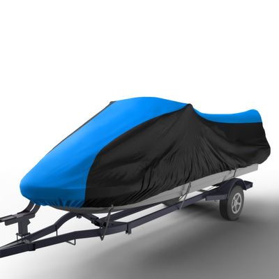 Seal Skin Covers Heavy Duty Jet Ski Cover, Waterproof Marine Grade PWC Cover with UV Protection, Snug Fit for 2-Seater, Compatible with Yamaha, Sea-Doo (Fits 116"-125")