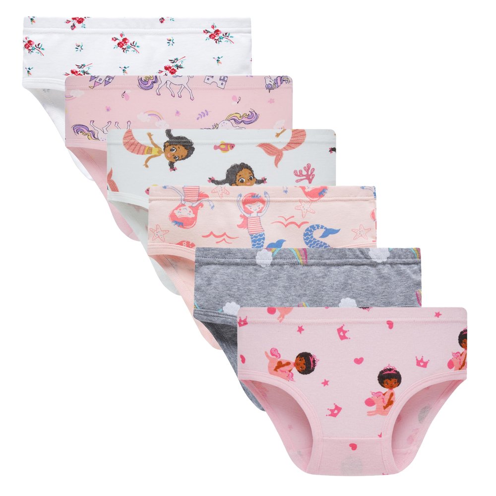 Boboking Girls Soft Flower Panties Kids Soft Underwear Toddler Cotton Briefs 2T