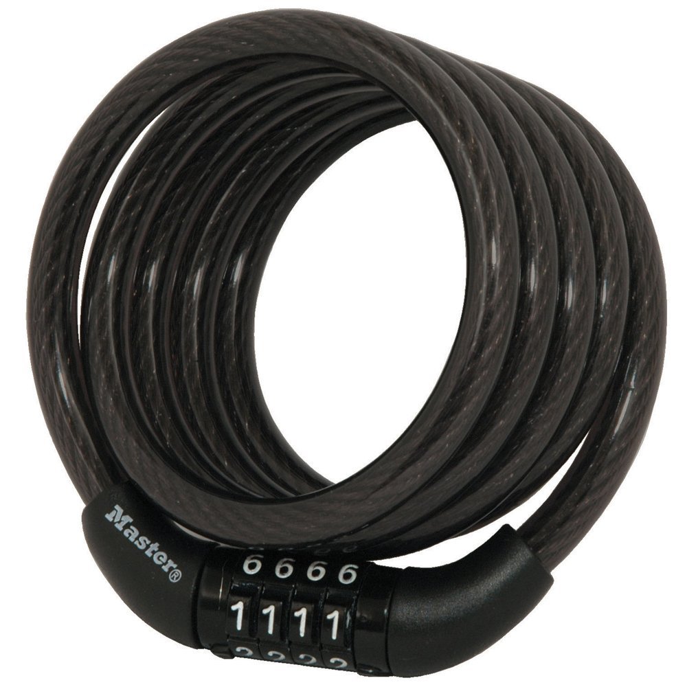 Combination Cable Lock, 6mm , 4-Ft.