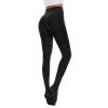 American Trends Womens Black Tights Semi Opaque Pantyhose Footed Black Stockings for Women Run Resistant Tights Hight Waist 80D Balck view 3