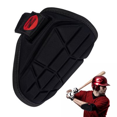 NURIBASE Elbow Guard Baseball, Batters Elbow Guard for Youth and Adult, ElbowPads for Baseball, Softball - Black Youth