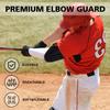 NURIBASE Elbow Guard Baseball, Batters Elbow Guard for Youth and Adult, ElbowPads for Baseball, Softball - Black Youth view 3