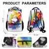 Homexzdiy Personalized Kids School Backpack for Boys Girls, 17" White Baseball Backpacks for School, Fashion Pattern Shoulder Bookbag for Children view 2