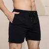 JEsilunmaMY Men's Solid Color Baggy Beach Shorts Quick Drying Summer Swim Trunks Loose Casual Swim Shorts with Mesh Liner (Black,X-Large) view 2