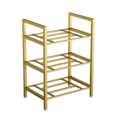 Commercial Large Capacity Yoga Mat Organizer Floor-Standing, Gym Yoga Studio Half Circle Balance Ball Display Rack Holder, 3/5 Tier Foam Roller Stand (Color : Gold, Size : 5 Tier) (Gold 3 tier)