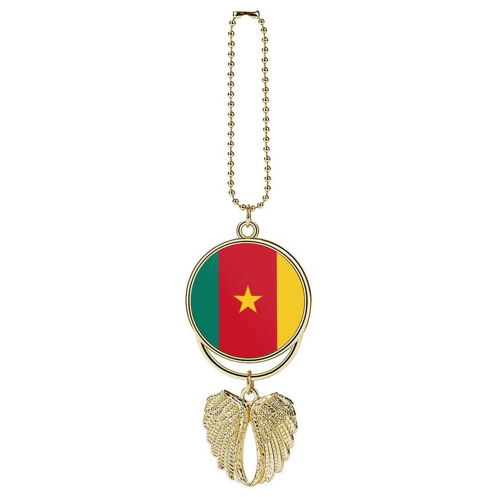 Flag of Cameroon Car Pendant Rearview Mirror Hanging Ornament Suspension Interior Accessories Decoration